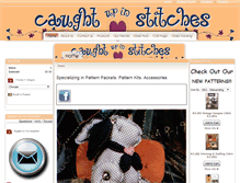 Tablet Screenshot of caughtupinstitches.com